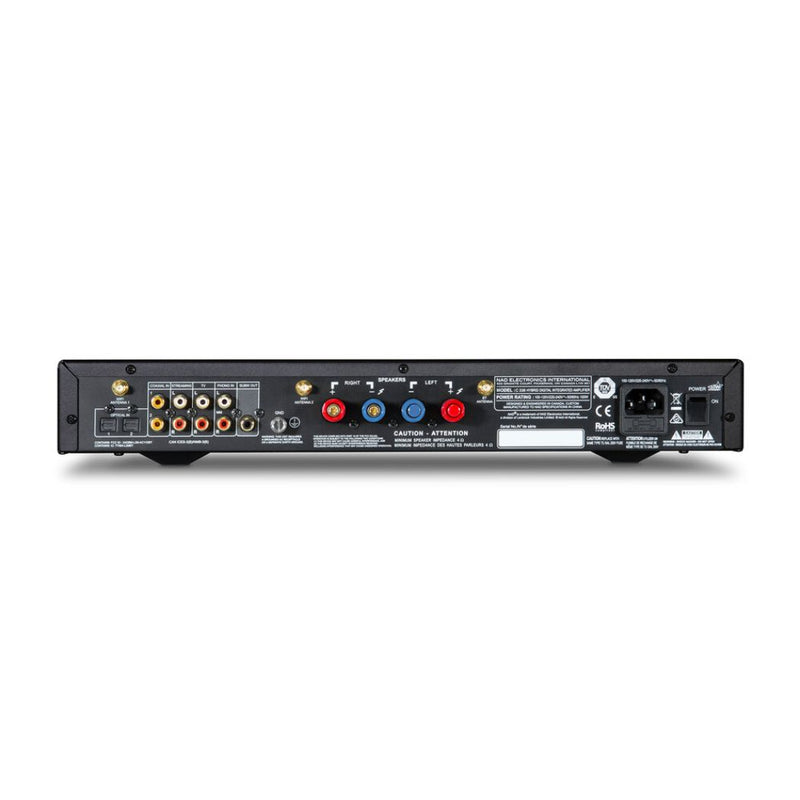 Amplificador NAD C 338 DAC Digital Híbrido 50Wx2 Chromcast Bluetooth Phono