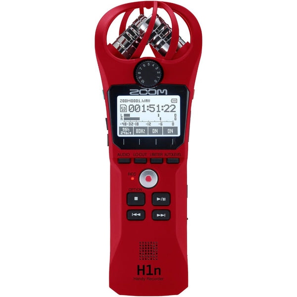 Grabadora Portatil ZOOM H1R Rojo Estéreo Hasta 32G micro SD