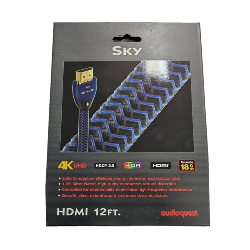 Kit de Cable AUDIOQUEST HDMI SKY de 3.5m/4K/18Gbps/Incluye Soporte 30" a 50"