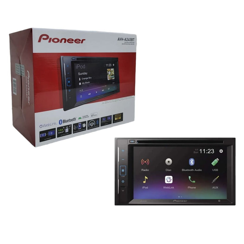 Autoestéreo PIONEER AVH-A245BT 6.2" 50Wx4 DVD Aux USB Bluetooth