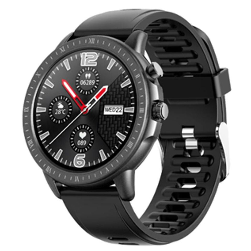 Smartwatch - SYNTEK Reloj Inteligente Negro Frecuencia Cardíaca