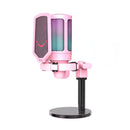 Micrófono A6 FIFINE Rosa USB para Gaming, Podcast, Streaming y Grabación Digital