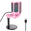 Micrófono A6 FIFINE Rosa USB para Gaming, Podcast, Streaming y Grabación Digital
