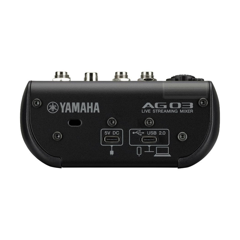 Mezcladora Streaming Yamaha AG03MK2B Negro USB RCA XLR DSP