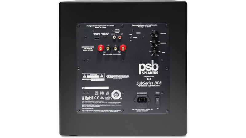 Subwoofer Activo PSB BP8 Doble Woofer 8 pulgadas 500W RMS
