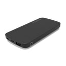 Batería portátil negra Philips DLP9902NY con 10,000 mAh de capacidad, ideal para cargar celulares con puerto USB y USB-C.