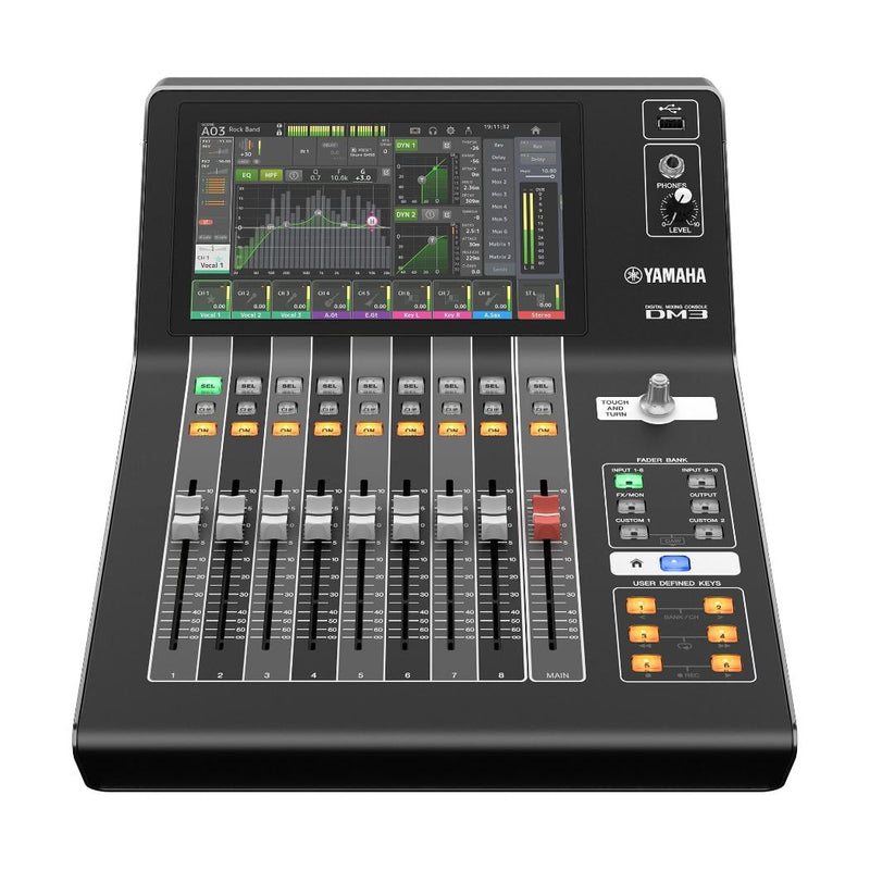 Consola Digital YAMAHA DM3S 16 Ch USN Pantalla 9" RJ-45