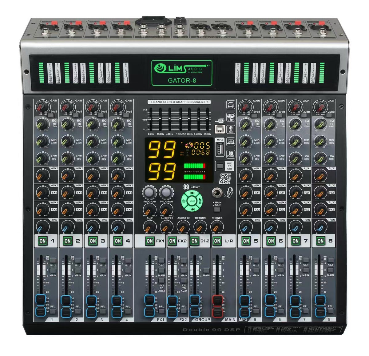 Mezcladora Pasiva GATOR-8 LiM Audio by Soundtrack de 8 Canales