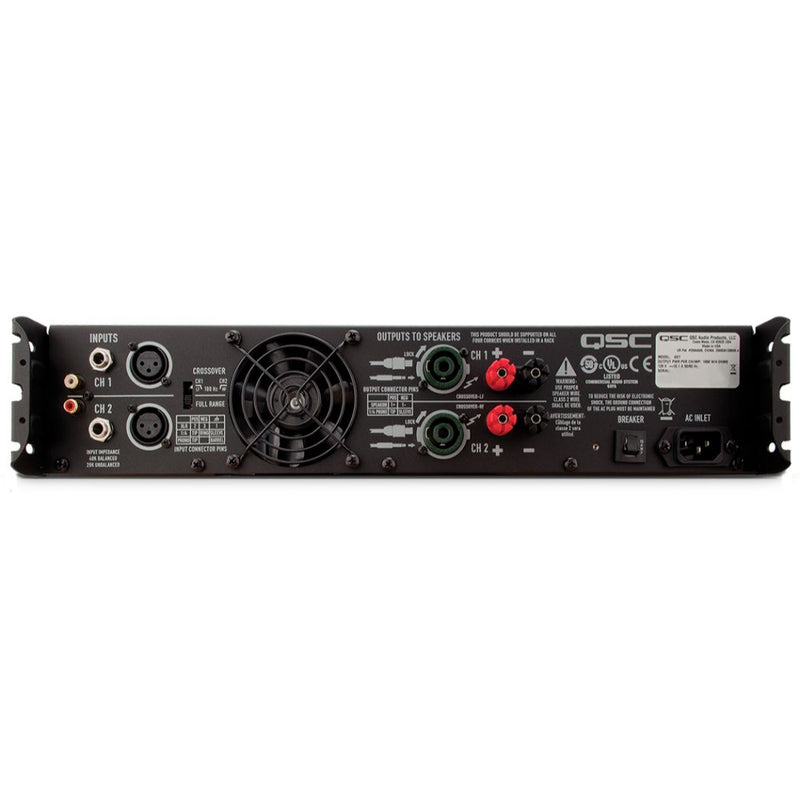 Amplificador Estéreo QSC GX5 500W por cada Canal Led Frontal