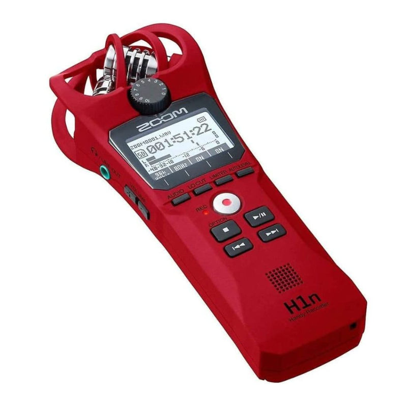 Grabadora Portatil ZOOM H1R Rojo Estéreo Hasta 32G micro SD