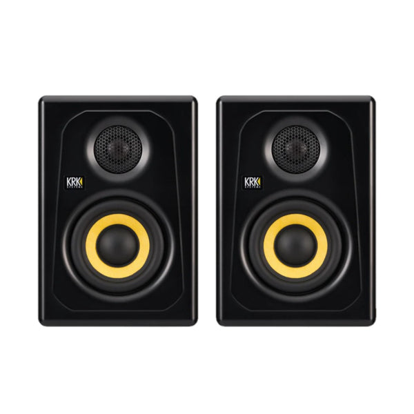 Par de Monitores de Estudio KRK K3-NA 3.5" 65W Entrada total TRS 1/4" RCA