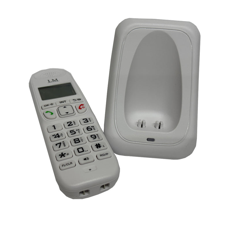 Teléfono Alámbrico LM-1572 Blanco Dual SIM Identificador de Llamadas