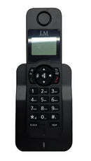 Teléfono Inalámbrico LM-1701 Negro Identificación de llamadas