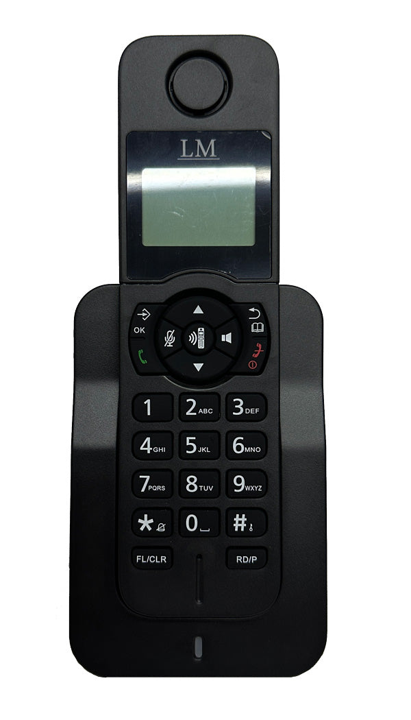 Teléfono Inalámbrico LM-1701 Negro Identificación de llamadas