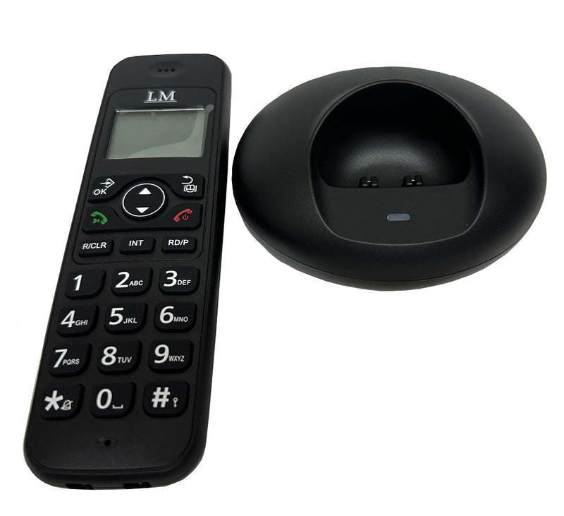 Teléfono Inalámbrico LM-521-1 Negro Memoria para 30 números