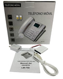 Teléfono Alámbrico LM-750 Blanco Red 2G, 3G y 4G Dual SIM
