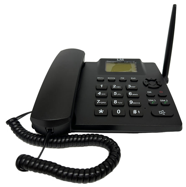 Teléfono Alámbrico LM-751 Negro Red 2G, 3G y 4G Dual SIM