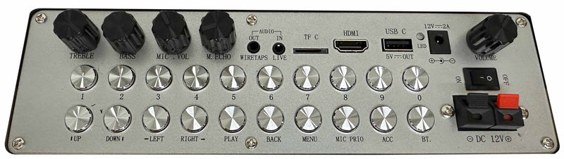 Karaoke LM modelo LM-K15 Bluetooth Micrófono inalámbrico Pantalla táctil