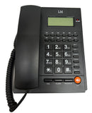 Teléfono Alámbrico LM modelo LM-1801 Negro Entrada para Auriculares