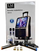 Karaoke LM modelo LM-K15 Bluetooth Micrófono inalámbrico Pantalla táctil