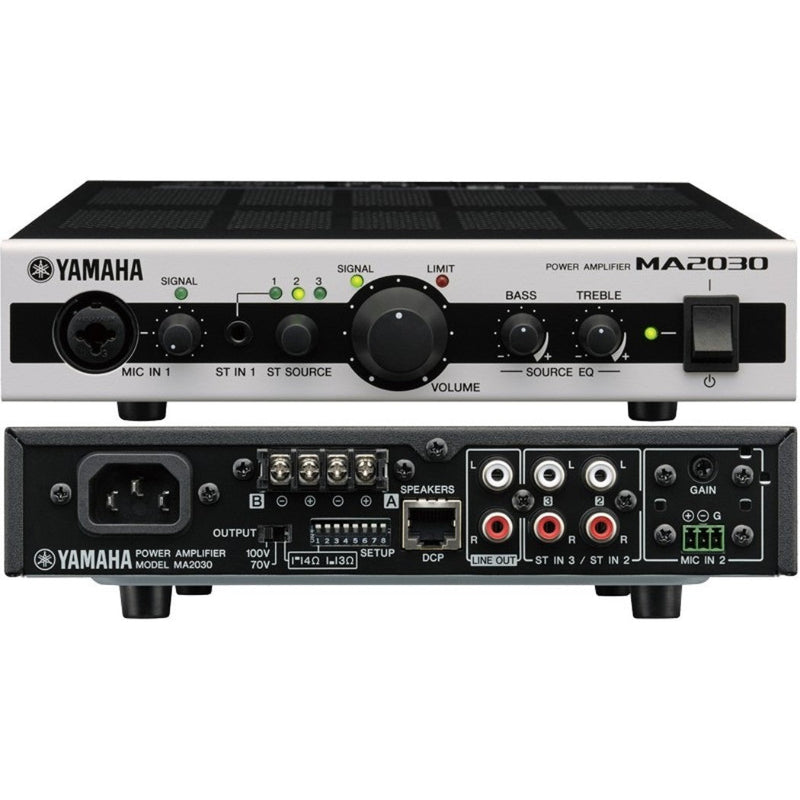 Amplificador Mezclador de Clase D YAMAHA MA2030 Baja y Alta impedancia