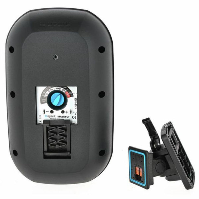 Par de Bocinas APART MASK6CT-BL Negro 70V (60W)/200W (16 Ohms) 6.5"