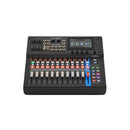 Consola de mezcla digital MGX12 Yamaha 12 Canales, Control táctil LCD, BT, Doble USB, Grabación Multipista microSD, Negro