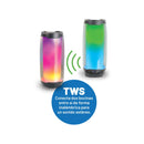 Bocina Portátil MISIK MS275 Luz LED Tipo Flama Manos Libres Bluetooth Micro SD Aux TWS