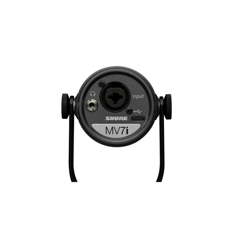 Micrófono Podcast SHURE MV7I Inteligente e Interfaz Negro