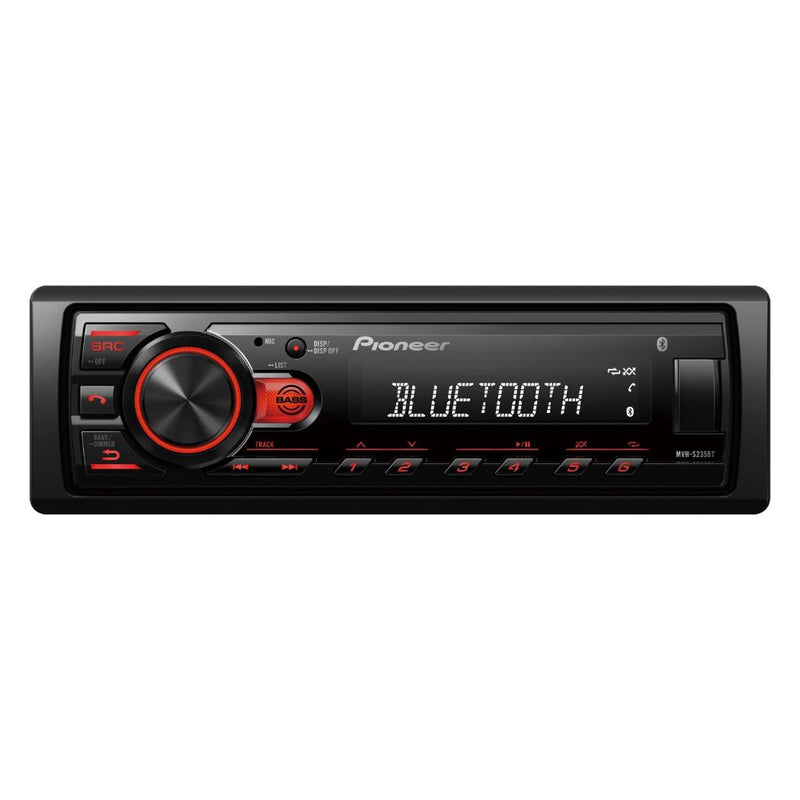 Autoestéreo un DIN Pioneer MVH-S235BT USB Bluetooth 50Wx4 Android