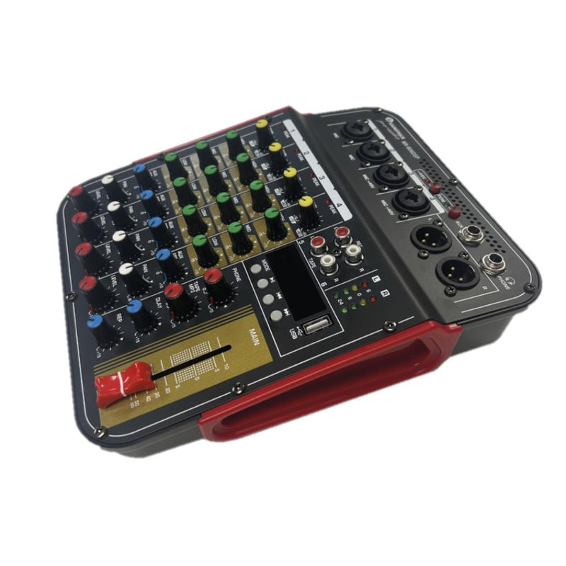 Mezcladora Pasiva Soundtrack de 6 Canales MX-606DSP, Bluetooth, USB, MP3 Player