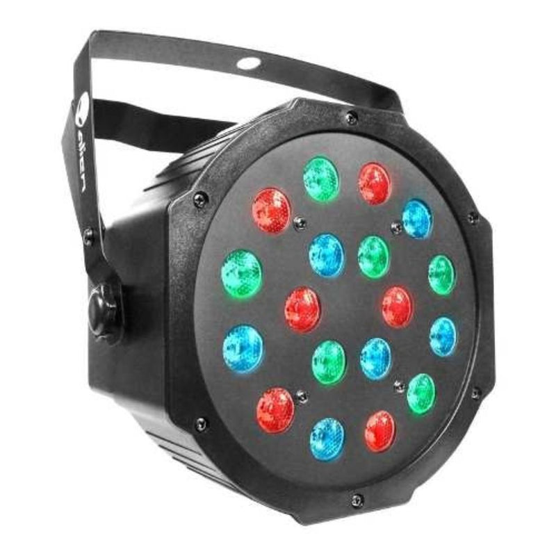 Cañón de Led ALIEN PRO PAR18X3W RGB Audio Rítmico 18 Leds