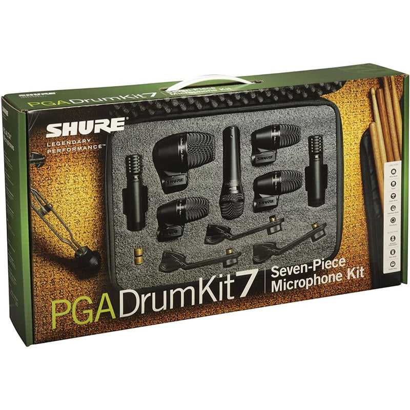 Kit Micrófonos para batería Shure PGADRUMKIT7 Cables y Estuche