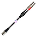 Cable para Audio XSS SC137 Negro 6.3X2 Mono a 1 Cannon Macho