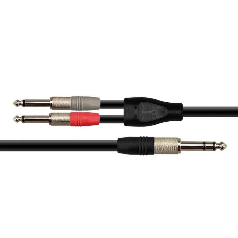 Cable para Audio XSS SC138 Negro 6.3X2 Mono a 1 Plug Mono