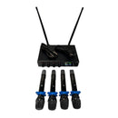 Sistema de Micrófonos Inalámbricos STW-401F SOUNDTRACK Frecuencias UHF, de 60 a 80 m de Alcance