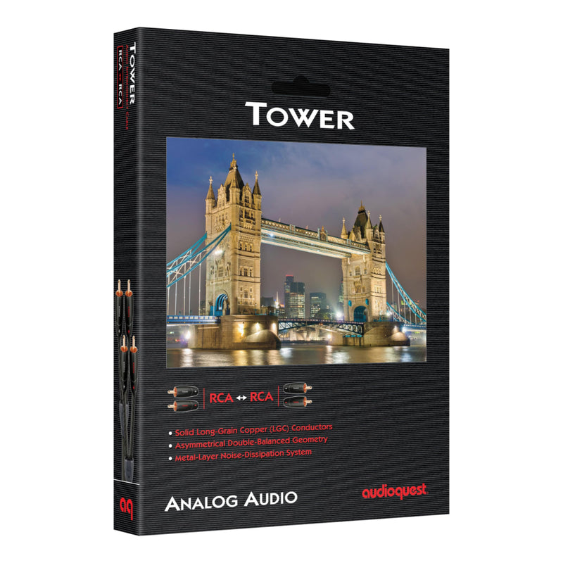 Cable AudioQuest TOWER 1.5R RCA a RCA 1.5 m Aislamiento de espuma