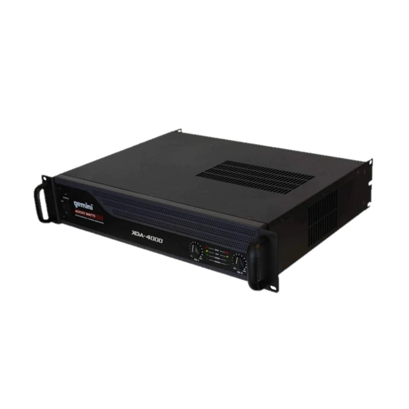 Amplificador Estéreo XGA-4000 GEMINI 2 Canales, XLR y RCA, 700W RMS