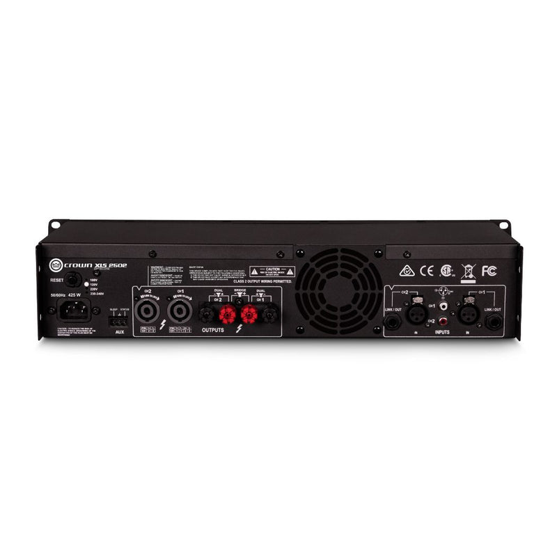 Amplificador estéreo CROWN XLS2502 1550WX2 R.M.S. Canon Plug RCA