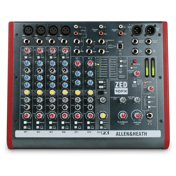 Mezcladora de Audio Compacta Allen&Heath ZED-10FX Multiefectos 10 Canales