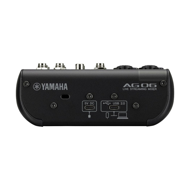 Mezcladora YAMAHA AG06MK2B 6 Canales/Android/iOS/+48 V/USB