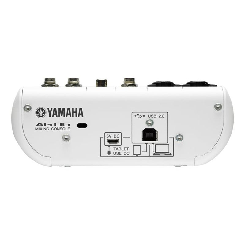 Mezcladora Multiusos Yamaha AG06 6 Canales con Interfaz de Audio USB