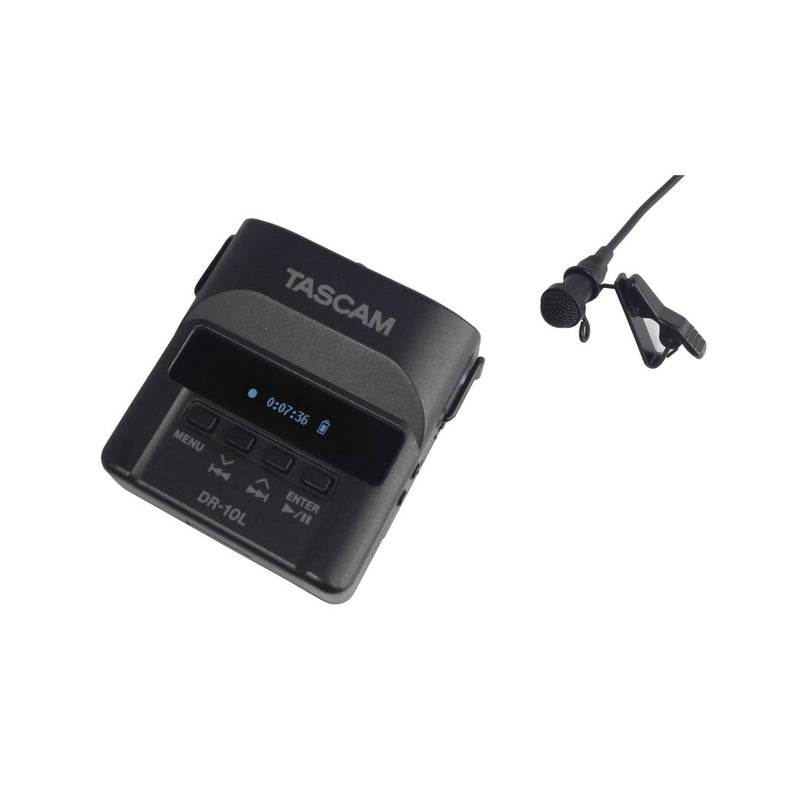 Grabadora Voz Portátil Tascam DR-10L Micrófono de Solapa/Unidireccional