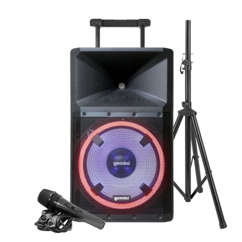 Bafle Activo GEMINI GSP-L2200PK 15"/2200W PMPO/TWS/BT