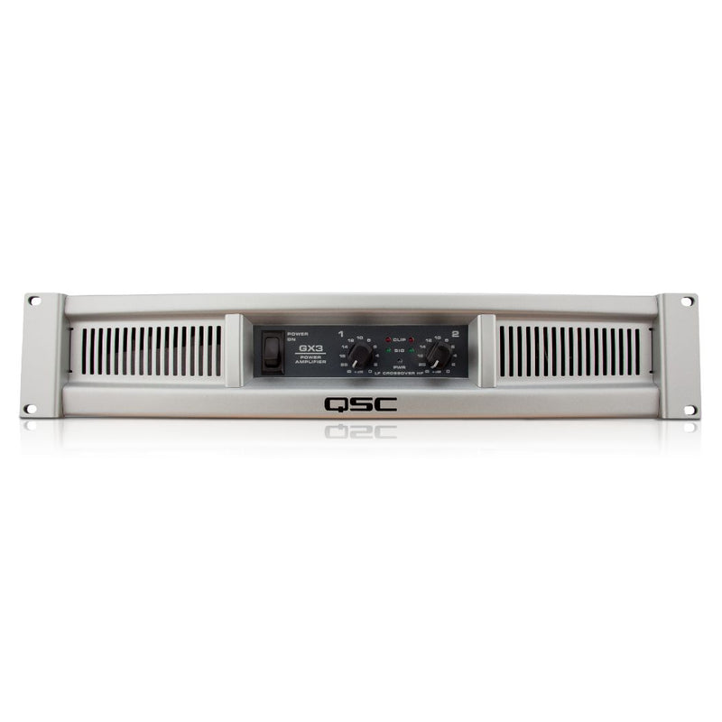 Amplificador Estéreo QSC GX3 300W a 8 Ohms Plug RCA Speakon
