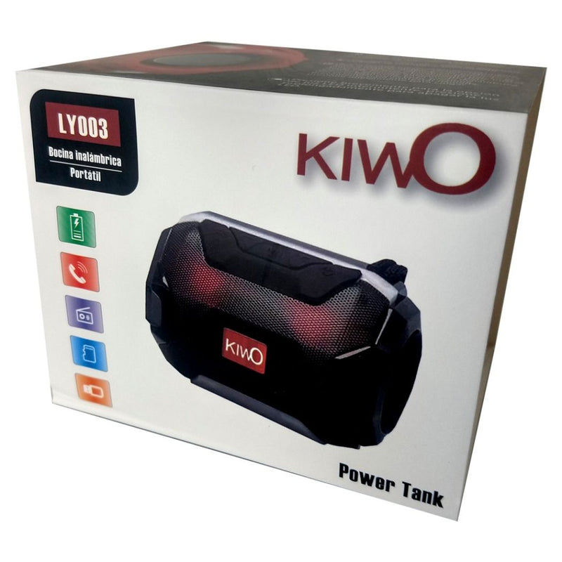 Mini Bocina KIWO LY003 Bluetooth/5W/USB/Super BASS/Led/FM