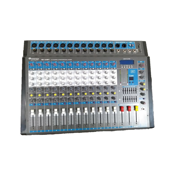 Mezcladora Amplificada Soundtrack MIX12AMP3 12 Canales