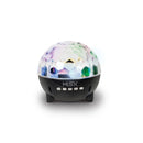 Bocina bluetooth MISIK MS221 con luces LED tipo disco, conexión AUX, USB y tecnología TWS. Bocina portátil para fiestas.