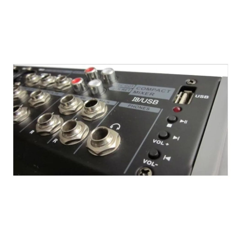 Mezcladora Soundtrack MX802USB 8 Canales / Ecualizador 3 bandas