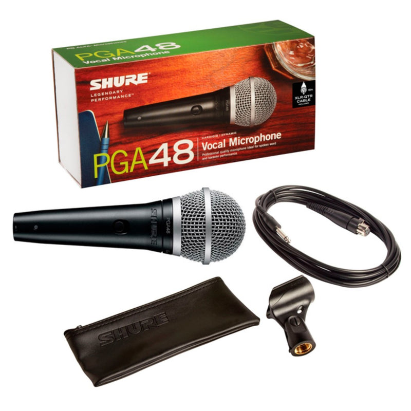 Micrófono alámbrico SHURE PGA48-QTR Dinámico/cardioide/Plug